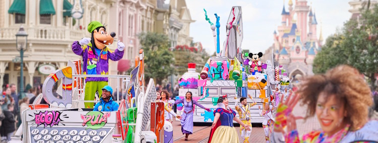 A Million Splashes of Colour keert in 2026 terug in Disneyland Paris met parade en show