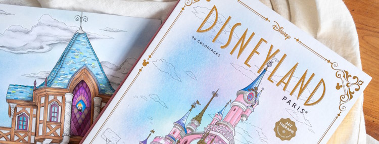 Disneyland Paris kleurboek Hachette Art Thérapie met 90 nieuwe illustraties op 112 pagina's