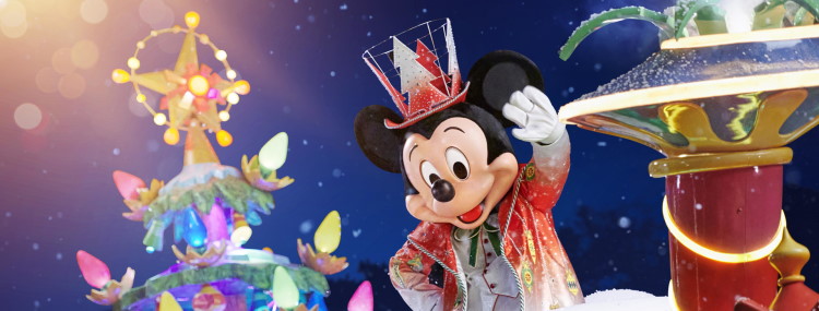 Nieuwe kerstparade Mickey's Dazzling Christmas Parade tijdens kerstseizoen in Disneyland Paris