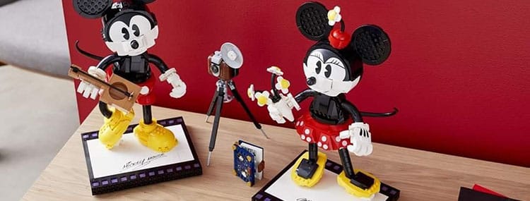 Mickey Mouse & Minnie Mouse LEGO bouwpakket met twee beelden - 43179