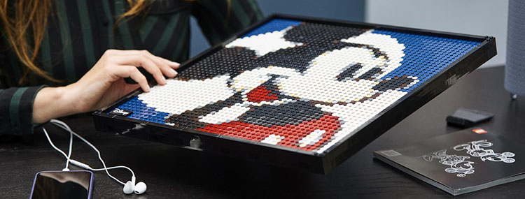 Mickey Mouse LEGO Art bouwpakket met unieke portretten als wanddecoratie - 31202