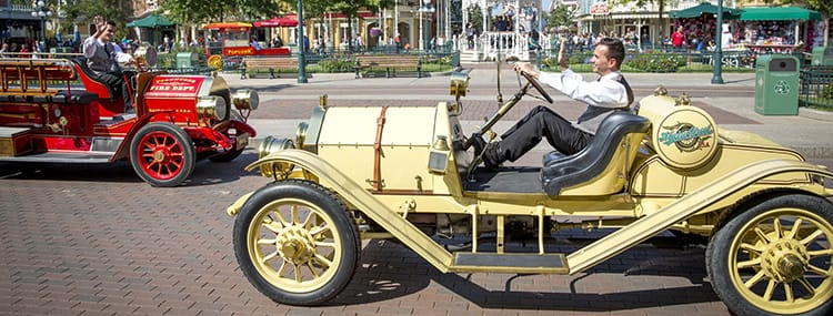 Uniek vervoer in Disneyland Paris met de Main Street Transportation Company