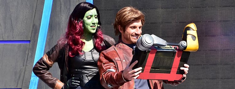 Ontmoet figuren uit Guardians of the Galaxy tijdens het Marvel seizoen in Disneyland Paris