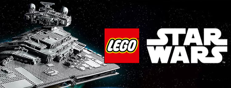 Star Wars LEGO bouwpakketten van o.a. de Millennium Falcon en Imperial Star Destroyer