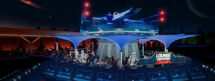 Disneyland Paris opent nieuwe Star Wars lounge bar met figuren en droids in Discoveryland