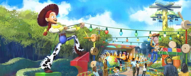 Toy Story Playland krijgt nieuwe ingang met Woody en Jessy in Disneyland Paris