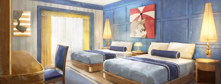 Nieuwe kamers voor Disney's Newport Bay Club in Disneyland Paris met Disney figuren