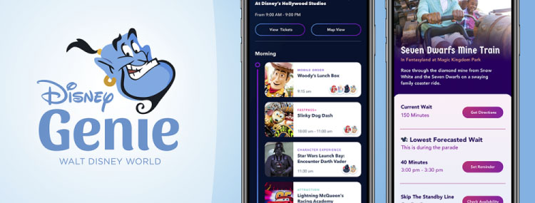 Disney Genie Service voor Walt Disney World met tips en planningen voor korte wachttijden