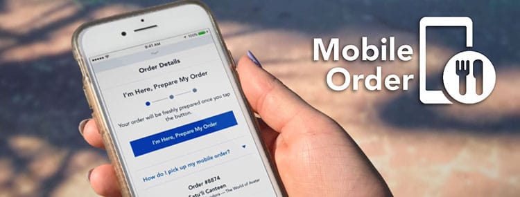 Walt Disney World introduceert Mobile Order in counterservice restaurants via app