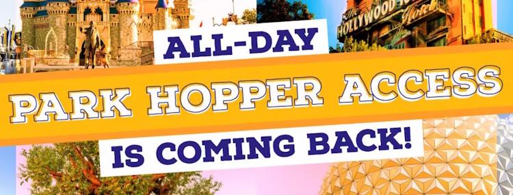 Park Hopper in Walt Disney World keert terug met onbeperkt toegang tot alle parken