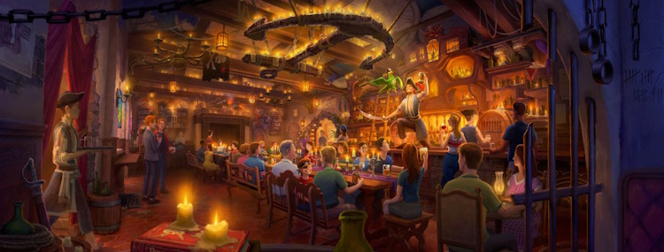 Nieuwe Pirates of the Caribbean bar The Beak and Barrel opent in Walt Disney World