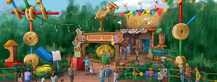 Toy Story restaurant Roundup Rodeo BBQ met tafelbediening bij Toy Story Land in Walt Disney World