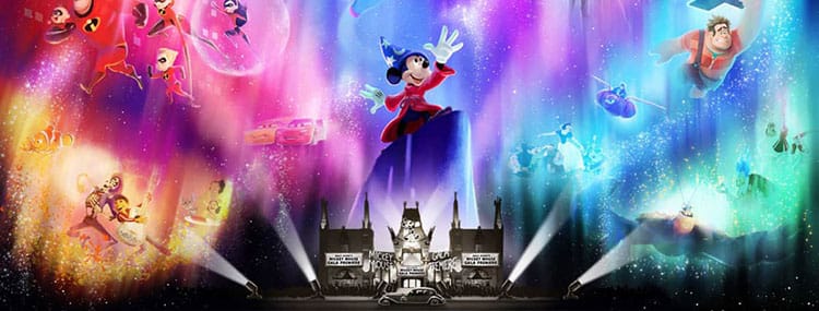 Nieuwe avondshow 'Wonderful World of Animation' met projecties in Walt Disney World