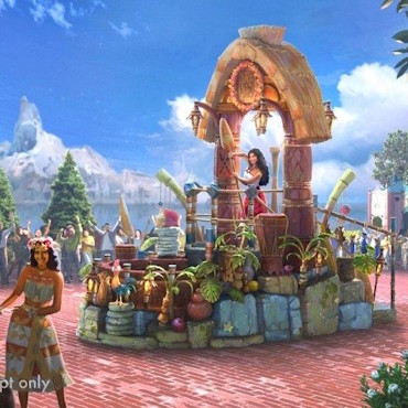 Disney Princess Cavalcade in Disneyland Paris met parade, dansers en prinsessen