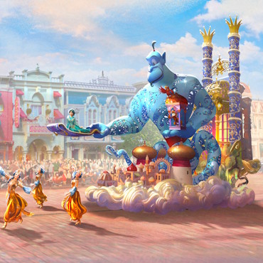 Nieuwe parade in Disneyland Paris met Aladdin, Coco en Rapunzel in het Disneyland Park