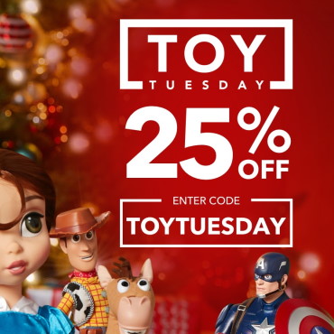 Toy Tuesday shopDisney: 25% korting op veel Disney speelgoed met actiecodes