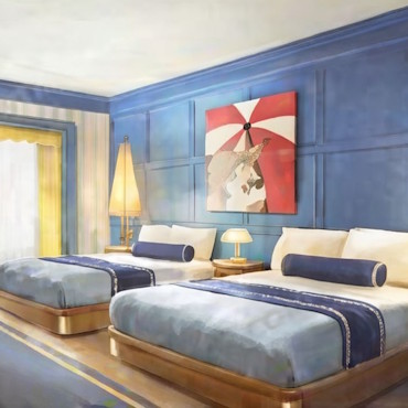 Nieuwe kamers voor Disney's Newport Bay Club in Disneyland Paris met Disney figuren