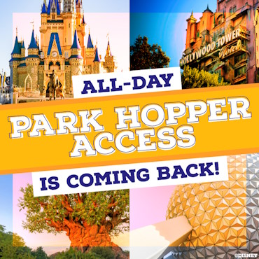 Park Hopper in Walt Disney World keert terug met onbeperkt toegang tot alle parken